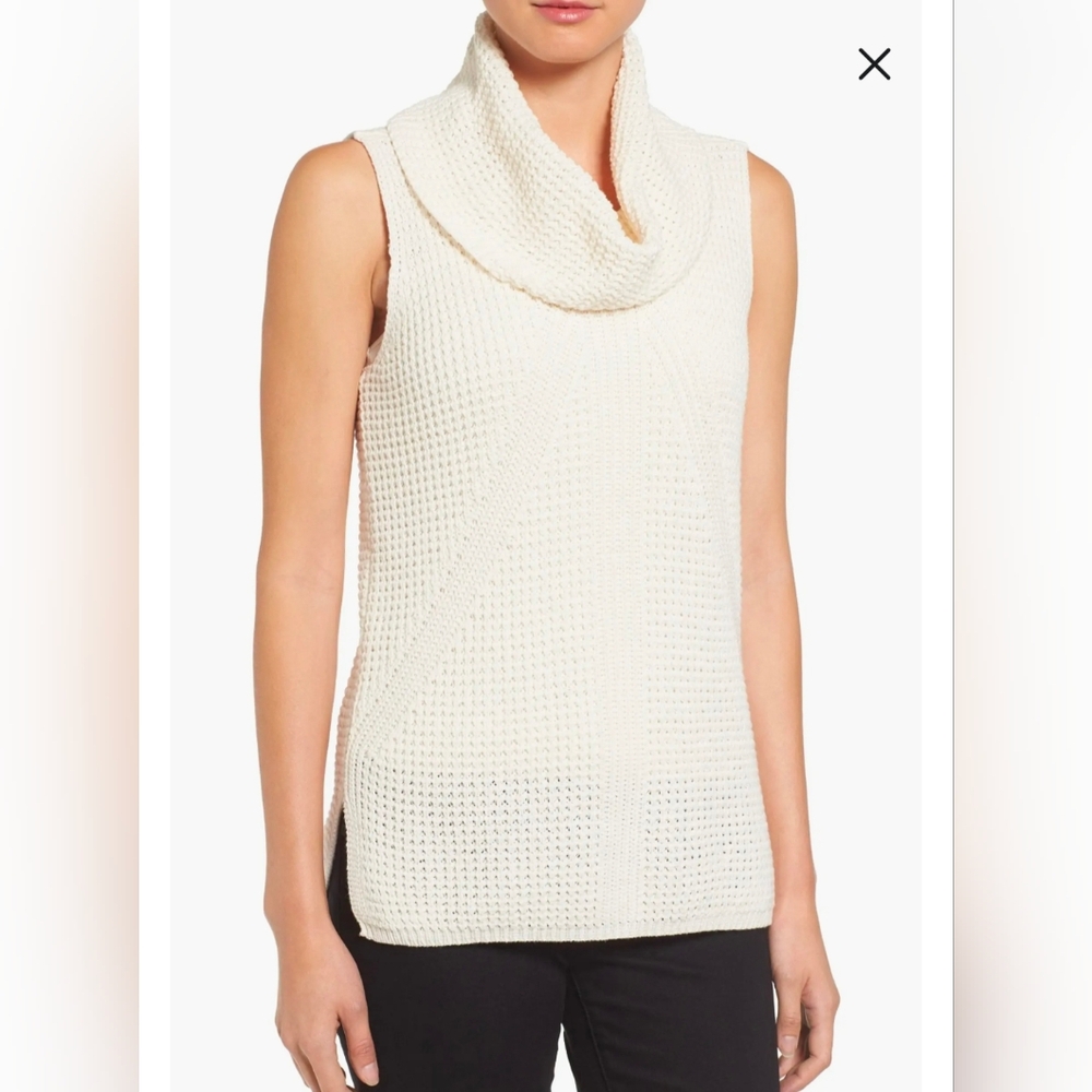 Cowl Neck Sleeveless Two by Vince Camuto Sweater